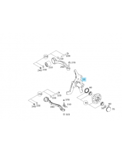 Original Mercedes-Benz Achsschenkel rechts vorne E-Klasse 212 buy in USA