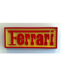 Ferrari Yellow/Red 3d Wall Plaque buy in USA