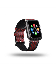 CD Rotes Carbon Leder Armband Apple Watch buy in USA