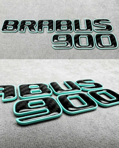 Brabus Biturbo 900 Fender Badge in Tiffany Blue Carbon for Mercedes G Wagon W464 W463A W464 buy in USA