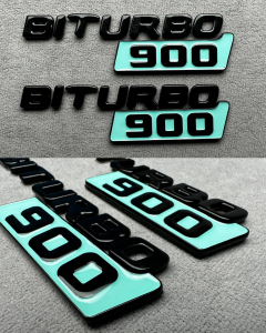 Brabus Biturbo 900 Fender Badge in Tiffany Blue for Mercedes G-Class W464/W463A/W463 buy in USA