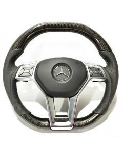 Mercedes W212/W204/W218 AMG Style Steering Wheel – Carbon Leather Gray Edition buy in USA