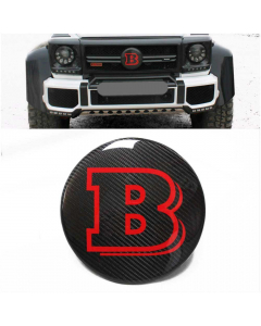 Mercedes-Benz W463 G63/G500/G55 G-Class G-Wagon Front Grille Carbon Fiber Brabus Style Badge Emblem Logo (Red) buy in USA