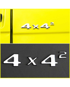 Chrome 4×4 Squared Badge Trunk Emblem for Mercedes G-Wagon W463 4×4 buy in USA