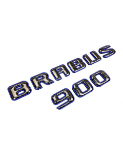 Brabus 900 Emblem Logo – Blue Metallic with Carbon for Mercedes-Benz W463A/W464 G-Class buy in USA