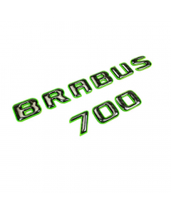 Green Brabus 700 Emblem Logo with Carbon Fiber Metal Compartment for Mercedes-Benz W463A/W464 G-Class buy in USA