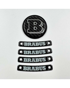 Brabus Gray Badge Logo Emblem Set for Mercedes-Benz W463A/W464 G-Class buy in USA