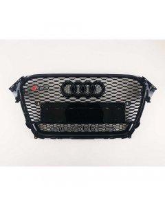 RS4 Black Quattro Front Bumper Radiator Grille for Audi A4 B8 (2012-2015) buy in USA