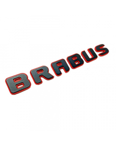 Metallic Emblems Badges Brabus Rocket Style for Mercedes-Benz G-Class W463A (Black/Red Set) buy in USA