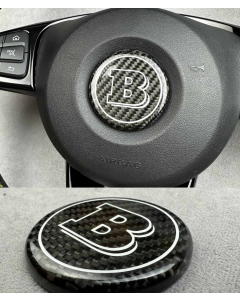 Carbon Steering wheel airbag logo Brabus for Mercedes Benz buy in USA