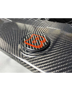 2-Piece Metal Carbon Brabus 53mm Emblem Badge for Mercedes-Benz G-Class W463/W463A Hood and Trunk buy in USA