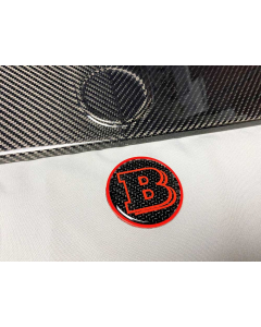 2-Piece Gray Metal Brabus 55mm Emblem Badge for Hood and Trunk for Mercedes-Benz G-Wagon G-Class W463 W463A buy in USA