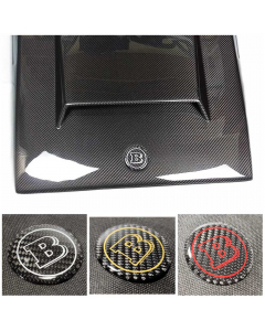 Carbon Fiber Brabus Badge Emblem Logo 53mm for Mercedes W463 W464 G-Wagon buy in USA