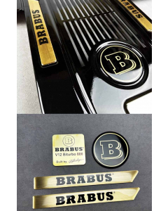 Gold Brabus badge set for Mercedes G Class engine buy in USA