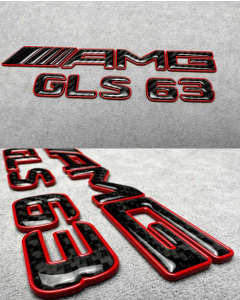 AMG GLS 63 carbon fiber emblem for Mercedes Benz trunk buy in USA