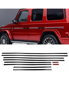 Side Body Piano Black AMG Style Glossy Plastic Moldings (10 pcs) buy in USA