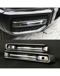 Carbon Fiber Front AMG Bumper Fog Light Covers with LED for Mercedes-Benz G-Class W463A buy in USA