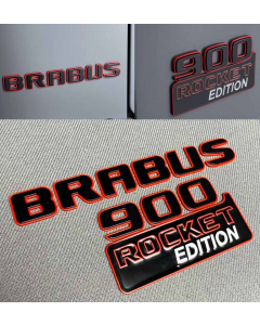 Brabus 900 Rocket Edition metallic rear emblem set for Mercedes Benz G Class buy in USA