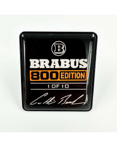 Metallic Brabus 800 Edition 1 of 10 Orange Seats Emblem Badge Logo Set for Mercedes-Benz W463A G-Class buy in USA