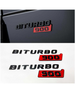 Metallic Brabus Biturbo 900 Emblem Logo Badges Set for Mercedes-Benz W463 G-Class buy in USA