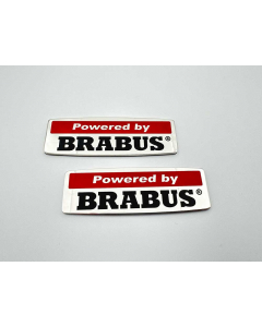 Powered by Brabus Style Emblems Logo for Mercedes-Benz W463A/W464 G-Class (2pcs Set) buy in USA