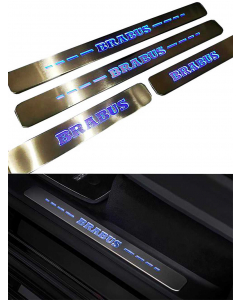 Brabus Style Door Sills with Metallic Blue LED Illumination (4 pcs) for Mercedes-Benz G-Wagon W463A/W464 buy in USA