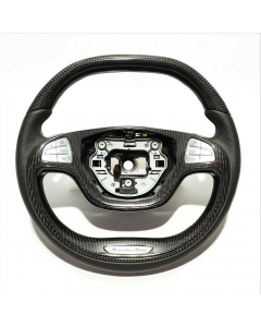 Mercedes-Benz S-Class W222 S500/S600 Steering Wheel Carbon Fiber Black Leather buy in USA