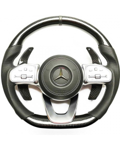 Mercedes-Benz W222/W463A G63/G500 Carbon Leather Steering Wheel with Paddle Shifts buy in USA