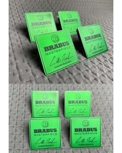 Brabus Masterpiece green seat emblem set for Mercedes G-Class buy in USA