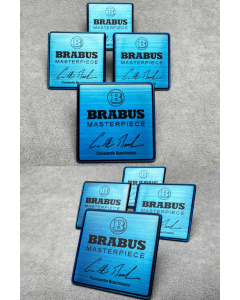 Blue Brabus Masterpiece seat emblemer set for Mercedes G-Wagon buy in USA