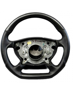 Carbon fiber and leather steering wheel for Mercedes-Benz W211, W463, W219 buy in USA