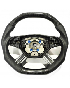 Mercedes-Benz ML/GL/R-Class X164/W164 Steering Wheel – Carbon Fiber Leather Flat buy in USA