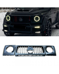 Carbon Fiber Front Grille Headlight Covers Set for Mercedes Benz G-Wagon G-Class W463A W464 G63 G55 buy in USA