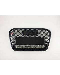 RS6 Black Quattro Front Bumper Radiator Grille for Audi A6/S6 C7 (2012-2015) buy in USA