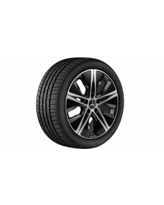 5-hole wheel, Aero, 45.7 cm (18-inch), high-sheen, CLA/ B-Class/ A-Class, 225/45 R18/, black, A17740105007X23 buy in USA