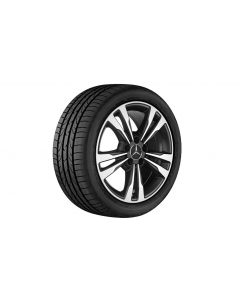 5-twin-spoke wheel, 45.7 cm (18-inch), high-sheen, C-Class, 245/40 R18/, black, A20540129027X23 buy in USA