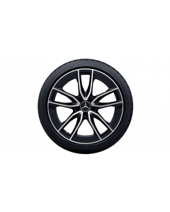 AMG 5-twin-spoke wheel, 48.3 cm (19-inch), high-sheen, C-Class, 255/35 R19/, black, A20540108017X23 buy in USA