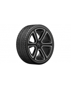 6-spoke wheel, 55.9 cm (22 inch), high-sheen, GLE, 285/40 R22/, black matt, A16740130007X36 buy in USA