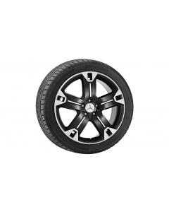 5-spoke wheel, Recheo, 50.8 cm (20-inch), high-sheen, GL-GLS/ M-GLE-Class, 275/50 R20/, black, B66474570 buy in USA