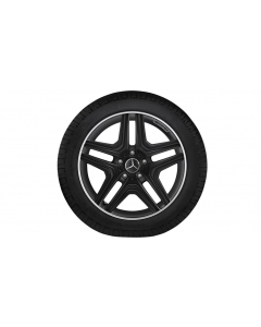 AMG 5-spoke wheel, 50.8 cm (20 inch), high-sheen rim flange, G-Class, 275/50 R20/, matt black, A46340130027X71 buy in USA