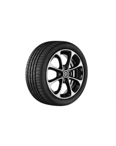 8-spoke alloy wheel, 38.1 cm (15-inch), high-sheen, smart, 165/65 R15/, black, A4534010000 buy in USA