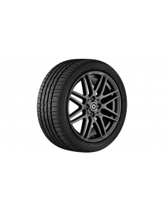 BRABUS Monoblock IX alloy wheel, 43.2 cm (17 inch), smart, 185/45 R17/, gray, A4534012601 buy in USA