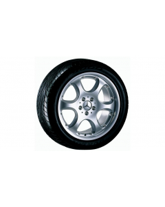 6-hole wheel, Albireo, 45.7 cm (18 inch), multi-piece, S-Class/ CL, 245/45 R18/, sterling silver, B66471451 buy in USA