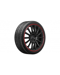 AMG multi-spoke wheel, 48.3 cm (19-inch), rim flange painted red, A-Class, 235/35 R19/, black, A17740119009Y31 buy in USA