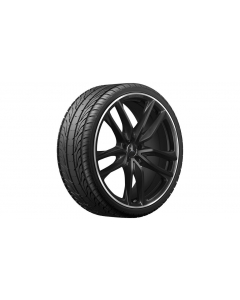 AMG 5-twin-spoke wheel, 58.4 cm (23 inch), rim flange high-sheen, GLS, 325/35 R23/, black, A16740178007X72 buy in USA