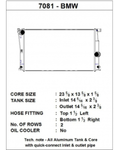 CSF BMW 2 Seires (F22/F23) / BMW 3 Series (F30/F31/F34) / BMW 4 Series (F32/F33/F36) A/T Radiator buy in USA