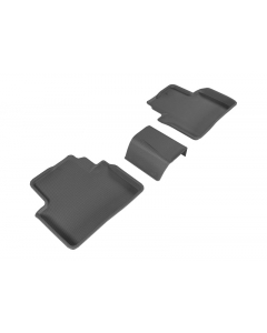 3D MAXpider 16-20 Honda Civic Kagu 2nd Row Floormats - Black buy in USA