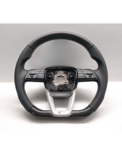 STEERING WHEEL AUDI Q5 Q7 A8 A4 B9 FLAT + CARBON Custom S LINE Q8 PADDLES buy in USA