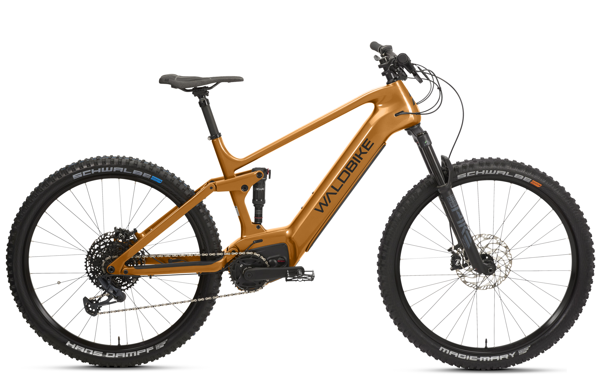 Quercus Carbon Fully L/XL, All Mountain E-Bike honey gold